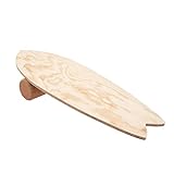 HORST DIY-Kit Balance Board 2.0 mit Korkrolle & flexiblem Holzboard – Balancierbrett als...