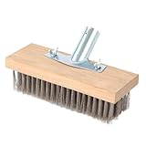 Bodenscheuerbürste mit langem Griff, robuste Bodenbürste mit steifen Borsten, Fugendüse, steife...