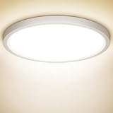 NIBSHOOM LED Deckenleuchte, 18W 1800LM Superschlanke Deckenlampe 4000K IP44 Wasserfest für...