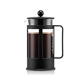 Bodum KENYA Kaffeebereiter (French Press System, Spülmaschinengeeignet, 1,0 liters) schwarz