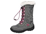 Lico Mädchen CATHRIN Schneestiefel, Grau/ Pink, 31 EU