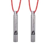 iBasingo Titan Pfeifen Outdoor Camping Wandern Jagd Klettern Notfall Überleben Laute Pfeife Trainer...