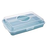 keeeper Sandwich-, Kuchen- und Muffin-Butler, Polypropylen, Rechteckig, Enrico, Nordic Blue (Blau),...