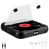 Strixorn Tragbarer CD-Player mit Bluetooth, CD Player Kinder 2000mAh Wiederaufladbarer, MP3 -...