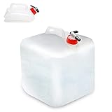 MAKACTUA BPA-frei Faltbarer Wasserbehälter 20 Liter, Wasserkanister Wasserbeutel für Notfall,...