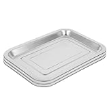 COLLBATH 3 Stück Teiliges Edelstahl serviertablett Dickwandig Flach Quadratisch Backofen...