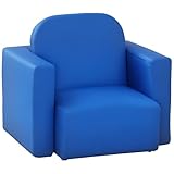 HOMCOM Kinder Mini Sofa 3 in 1 Tisch Stuhl Set Kinder Sessel Sitz Relax Spiel Spielzimmer Sitz...