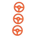 HANABASS 3 Stück Lenkrad Orange Cartoon Design Zubehör für Schaukelauto und Bumper Car Einfache...