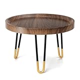 Pflanzenständer für drinnen und draußen, Walnussholz-Farbe, Pflanzenständer, wasserdichtes...