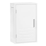 EUGAD Hängeschrank, Wandschrank mit Einer Tür, Badezimmerschrank Badschrank hängend,...