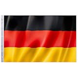 SPINNE LUCAS Deutschland Flagge 150x90 cm, Deutschland Fahne, Deutschlandfahne mit Messingösen,...
