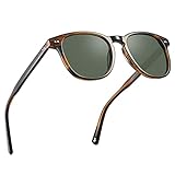 CARFIA Vintage Polarisierte Sonnenbrille für Herren UV-Schutz Fahrerbrillen mit Rechteckigen...