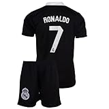 MODAMİT Kinder Trikot Madrid Ronaldo #7 Black Dragon, Produkt in Sonderedition, Mit Kurz...