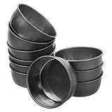 Mikinona 10 Stück Spiritusbrennerhalter aus Edelstahl Runde Kleiner Kochbecher für Camping...