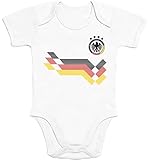 Shirtgeil Kurzarm Baby Body Fußball Trikot Motiv Deutschland - 2024 EM Strampler Junge Mädchen...