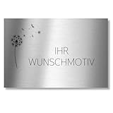 Türschild aus Aluminium| ab 6x1,5cm| personalisierbar | Auswahlbare Größe| Briefkastenschild|...