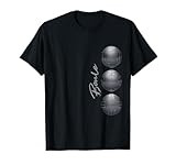 Boule T-Shirt, Unisex, Schwarz, S, Kurzarm, Klassische Passform, Boule-Motiv, Sport, Alle...