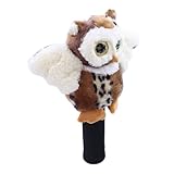 Tierische Golf-Schlägerkopfhüllen – Plüsch-Schlägerschutz, Mit Eulen Gefüllte Fahrerhülle,...