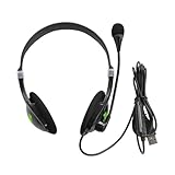 Kopfhörer mit USB -Kabel - Mikrofonkonsum digitales Rauschen | Verstellbarer, längerer Komfort,...