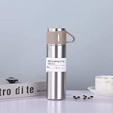 WAASS Vakuumisoliertes Thermos-Geschenk-Set – heiße und kalte Reiseflasche mit Tassendeckel –...