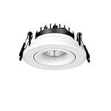 4 W blendfreier LED-Einbaustrahler, 60 mm Montageöffnung, Deckeneinbauleuchte, CRI85, weiße runde...