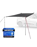 qeedo Motor Tarp Universal - für jedes Fahrzeug (3 Montage-Optionen) - UV-Schutz (UV80) Sonnensegel...