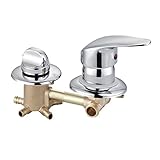 Messing Verdeckte Duscharmatur Mischbatterie 2/3/4/5 Wege Wasserausgang G1/2 Kalt- und...