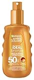 Garnier UV-Sonnenschutzspray für eine strahlende Bräune, Sehr hoher Sonnenschutz mit LSF 50,...