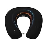 Erwqavc U-förmiges Reisekissen mit Memory-Schaum, tragbares Nackenkissen für Flugzeug,...