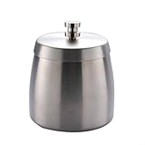 Lawnoval Aschenbecher mit Deckel, Windaschenbecher Aschenbecher aus Edelstahl für zu Hause, Büro,...