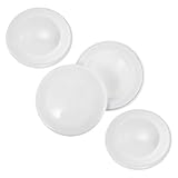 iplusmile 4 Stück Weiße Wanddurchführungs Abdeckkappen aus Korrosionsbeständigem Material...