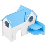 Abaodam Hamsterhaus Bunt mit Leiter PVC Kleintiervilla für Zwerghamster Meerschweinchen Chinchillas...