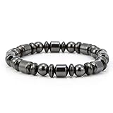 Magnetfeldtherapie-Armband, Stilvolles Unisex-Gewichtsverlust-Schwarzstein-Armband...