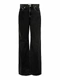 ONLY Damen Onlhope Ex Hw Wide Dnm Ana129 Noos Jeans, Black Denim, 28W / 32L EU