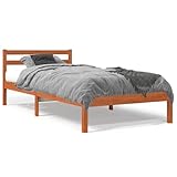 Hommdiy Massivholzbett Bettgestell Bett Holzbett Einzelbett Bettrahmen Lattenrost Schlafzimmerbett...