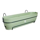 elho Vibia Campana Balkonkasten Allin1 70 mit Wasserreservoir - Übertopf für Balkon - 100%...
