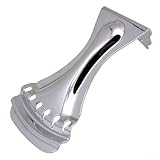 Sattel Rückenplatte für Resonatorgitarren Premium Metall Design für Musiker (Silber)