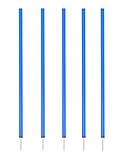 SPORTIKEL24 5 x Slalomstangen 100 cm, ø 32 mm Farbe Blau