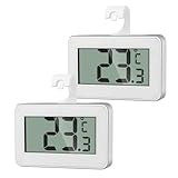 AiQInu 2 Mini Thermometer Kühlschrank Digital, Kühlschrank Thermometer Innen, Gefrierschrank...