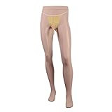 BEFASY Herren-Strümpfe aus Nylon, 8D-Öl, glänzend, glänzend, mit Silikonummantelung, offen,...