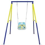 CCLIFE Babyschaukel mit Schaukelgestell Kinderschaukel Schaukelgerüst Outdoor und Indoor...
