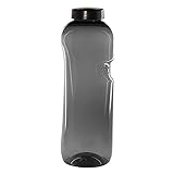 Tritan Trinkflasche 1,0L Kavodrink Wasserflasche schwarz Sportflasche BPA frei Flasche 1000ml