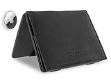 Jaimie Jacobs Flap Boy AirTag Edition Magic Wallet mit Münzfach Echtleder (Büffelleder Schwarz)