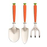 Gartenwerkzeuge für Kinder, Schaufel Und Harke Mit Karottenförmigem Griff, Garten Werkzeug Set,...