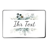 STEMPEL-FABRIK – personalisierbare eckige Dose mit Name oder Wunschtext – Aquarell Motiv mit...