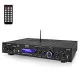 Pyle Verstärker, 200W HiFi Verstärker, Stereo Receiver- 5 Kanäle MP3/USB/SD/AUX/UKW-Radio,...