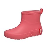 Gummistiefel Damen Wasserdicht Winddicht Regenstiefel Anti-Rutsch Atmungsaktiv Boots Mode...