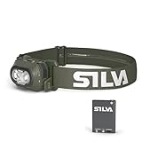 Silva Discover Hybrid LED Stirnlampen - 500 Lumen, 3 Helligkeitsstufen, Weiß, Orange & Rot LED,...