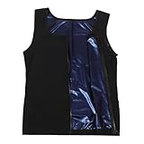 IMIKEYA Kompressionsweste Herren mit Reißverschluss Sauna Sweat Vest Bauchkontrolle Workout Fitness...