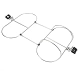 Xiuganpo Marine-Kotflügelhalter, Kompakter 304-Edelstahl-Klappdoppelhalter für 7-Zoll-Kotflügel,...